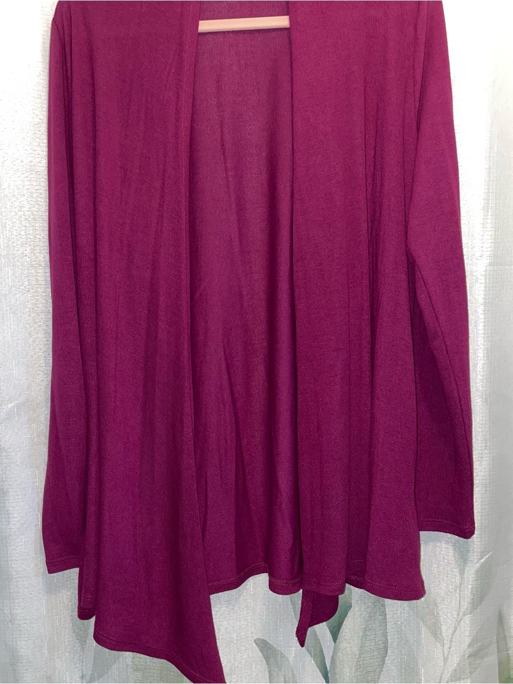 41 Hawthorn Open-Front Cardigan - Plum